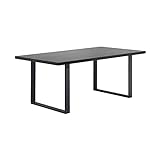 i-flair Esszimmertisch Macon 140x80 cm Kufentisch Holztisch Esstisch Kufengestell Tisch mit Tischplatte und...