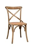 Biscottini Stuhl Holz 46x42x86 cm | Küchenstühle Eschenholz | Holzstuhl esszimmer