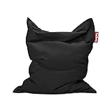 Fatboy Original Stonewashed Sitzsack - Indoor Beanbag aus Baumwolle - Sitzkissen Black - Für Erwachsene und...