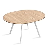 B&D home runder Esstisch THORAN | ausziehbar 120-150 cm für 4-6 Personen Küchentisch Holztisch...