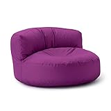 Lumaland Sitzsack Lounge | Sofa-Sitzsack 90 x 50 cm mit Rückenlehne | Indoor & Outdoor Beanbag |...