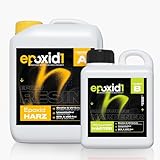 epoxid1® Epoxidharz mit Härter 6,3kg Set | glasklar & blasenfrei | ideal zum Gießen von Rivertable und...