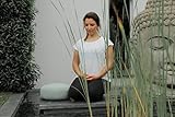 Herbalind NEU Ø 33 cm Yogakissen Chiara Meditationskissen mit Tragegriff für Yoga Kissen mit Bio...